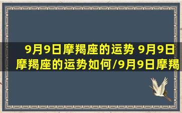 9月9日摩羯座的运势 9月9日摩羯座的运势如何/9月9日摩羯座的运势 9月9日摩羯座的运势如何-我的网站